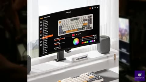 Kisnt Wireless Mechanical Keyboard,Gasket Mounted with Creamy Sound,Bluetooth/2.