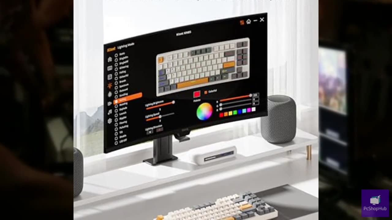 Kisnt Wireless Mechanical Keyboard,Gasket Mounted with Creamy Sound,Bluetooth/2.