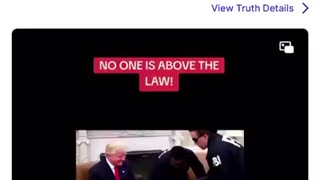 Donald Trump posts a video of Barack Obama Being Arrested - No one is above the law