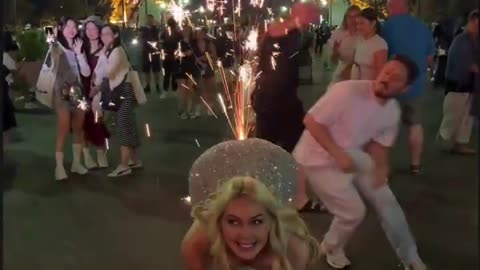 When you’re just trying to pose for a cute pic… and fireworks