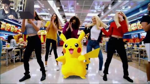 Outtake #1,223 Of Pikachu The Pokemon Dancing With Women At A McDonald's Restaurant Fake Funny Video
