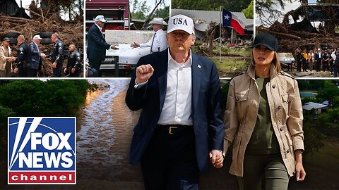 CONSOLOR-IN-CHIEF: Trump, first lady Melania visit flood-ravaged Texas