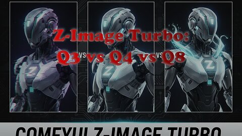 Z-Image Turbo 6B: ComfyUI Quality Benchmarking (Q3 vs Q4 vs Q8) on AMD Mi60