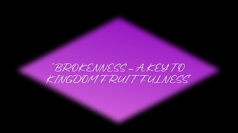 Brokenness - A Key To Kingdom Fruit Fulness - Pt 2 | Sunday Morning Service (08/24/2025) | JWC