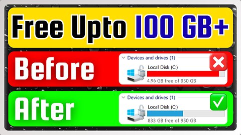 How to FREE UP Disk Space on Windows 11/10/8/7 (Full Guide)