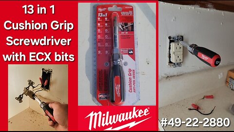 Milwaukee Tools 13 in 1 Screwdriver with ECX Bits