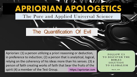 The Quantification Of Evil