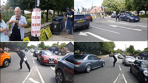 Gower Memorial T-Junction, Stratford upon Avon 8: Midlands Activists->Honk->Freedom->Honk->Freedom->