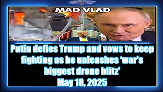 Putin defies Trump and vows to keep fighting as he unleashes ‘war’s biggest drone blitz'