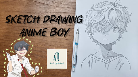 Sketching an Anime Boy | Pencil Drawing Time-Lapse