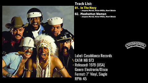 Village People – In The Navy (Full Record) – 1979 – CAT.# NB 973