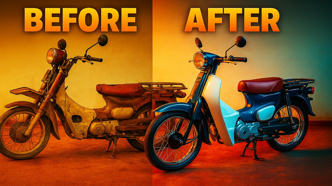 Yamaha Mate 90 Full Restoration | From Rust to Showroom Condition!