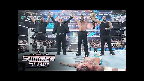 BREAKING Seth Rollins celebrates after cashing in on CM Punk SummerSlam 2025 highlights - WWE