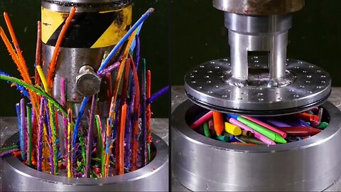 #Hydraulic_Piston_vs_Colors_ASMR😍😍