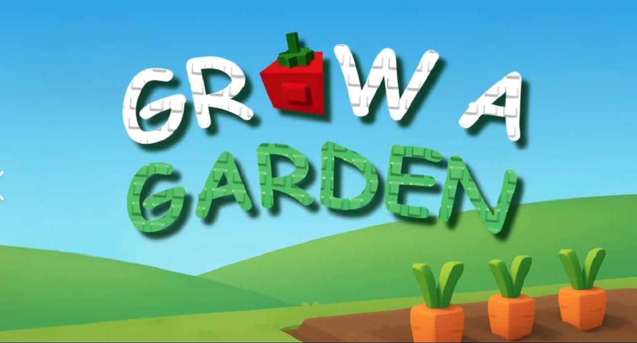 playing grow a garden Roblox
