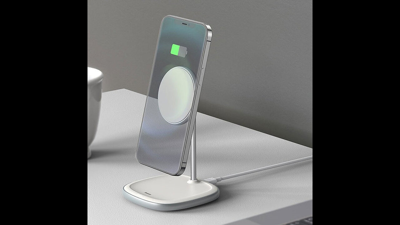 2-in-1 Wireless Charger & Phone Holder, with Adjustable Design, Exclusively for iPhone 12 Series