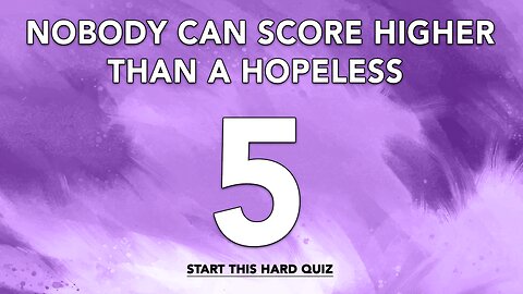 HARD Trivia Questions