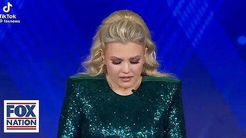 The actress Tammy Faye Baker [ Erika Kirk] receives the inaugural Charlie Kirk Legacy Award