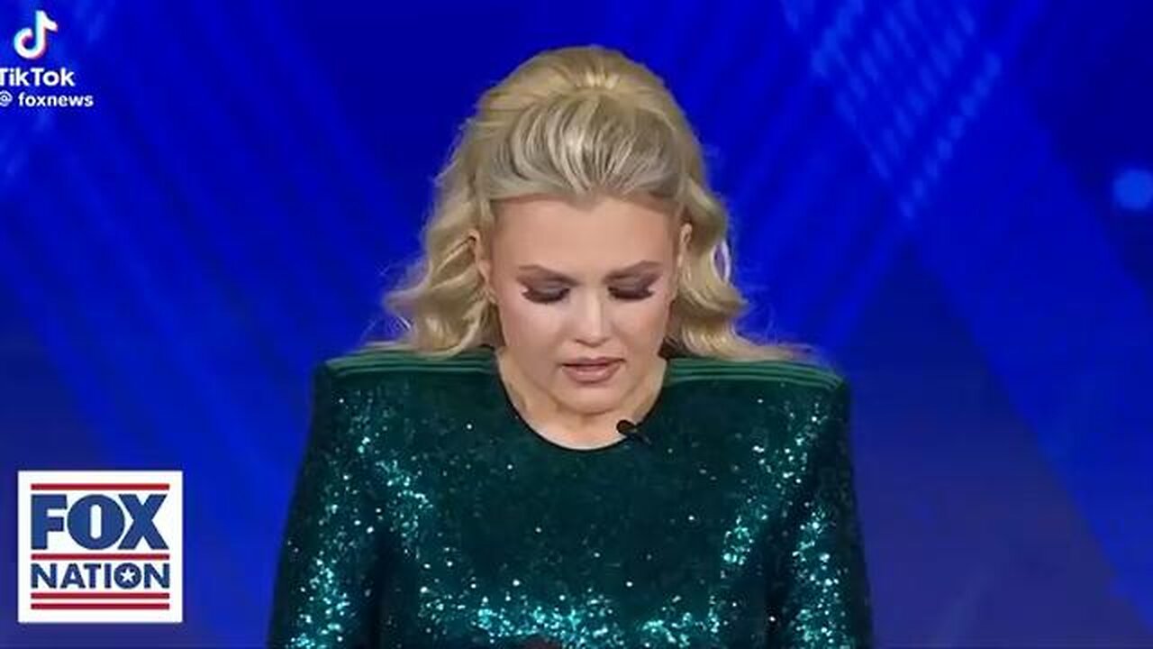 The actress Tammy Faye Baker [ Erika Kirk] receives the inaugural Charlie Kirk Legacy Award