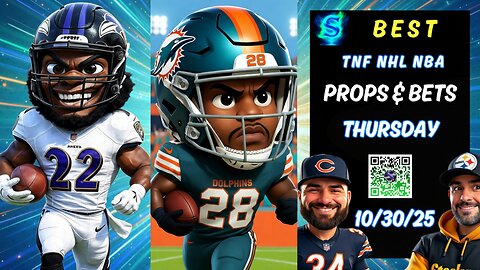 🏈 TOP NFL Picks Week 9 2025 | TNF Ravens vs Dolphins | NBA Picks Today |NHL BETS | PRIZEPICKS Today