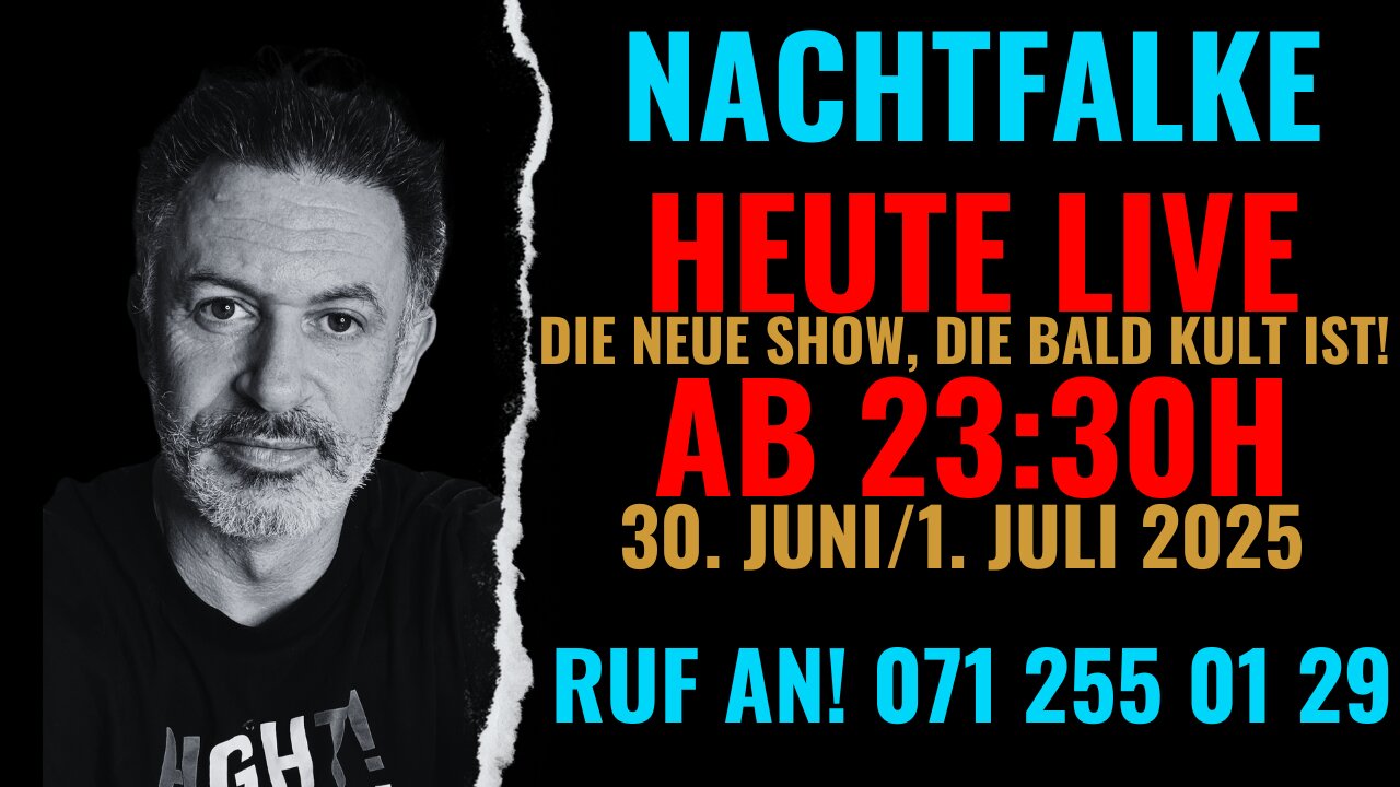 NACHFALKE - 30. Juni / 01. Juli 2025. Open End. Open Mic. Ruf an! 071 255 01 29