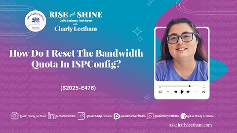 How Do I Reset The Bandwidth Quota In ISPConfig? (2025/478)