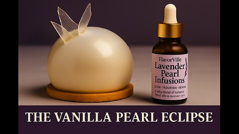 The Vanilla Pearl Eclipse | A Dessert So Beautiful It Looks Alive ✨ (FlavorVille™ Creation)