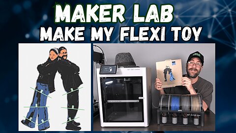 FLEXI TOY MAKER - TUTORIAL: Make Flexi Toy, from YOUR Photo. 3D Printed on Bambu Lab X1C + AMS 2 PRO