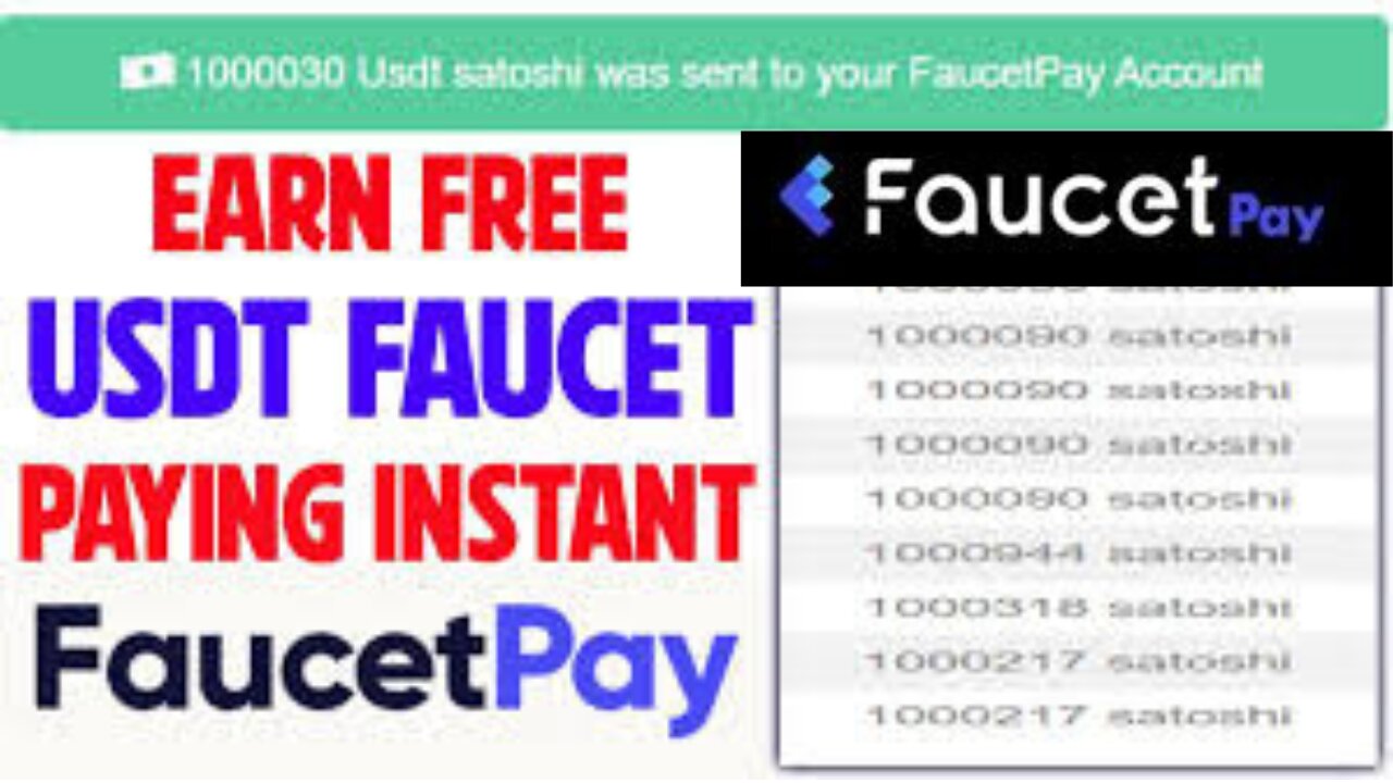 Faucetpay - Get USDT Every 20- 30 seconds . No captchas to enter . Just one click . Earn 24_7