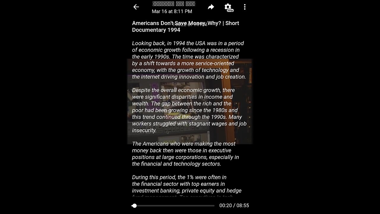 Documentary: Something Money and Savings