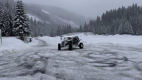 Donuts drift Wyprawa Rumunia Winter Expedition Romania Transalpina DN67C Can-am Maverick X3