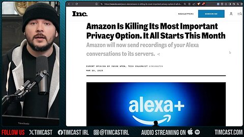 "Amazon To RECORD EVERYTHING YOU SAY To Program AI, And You DONT Have A Choice"