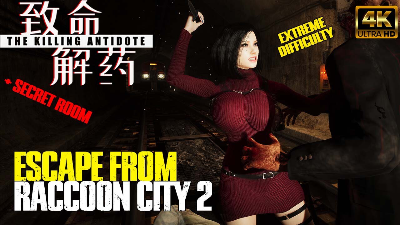 The Killing Antidote - Escape from Raccoon City Chapter 2 + All Lockers & Secret room (4k60)