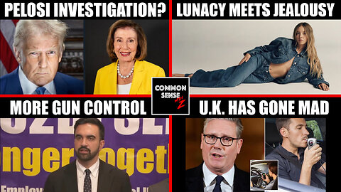 Trump Targets Pelosi's Trades, Sydney Sweeney Ad Outrage, Mamdani's Gun Ban, UK Car Tech Shock