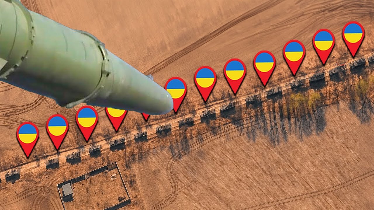 Russian Iskander Missile Obliterates Ukrainian HIMARS Convoy