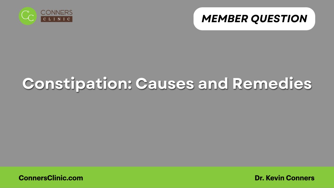 Constipation - Causes and Remedies