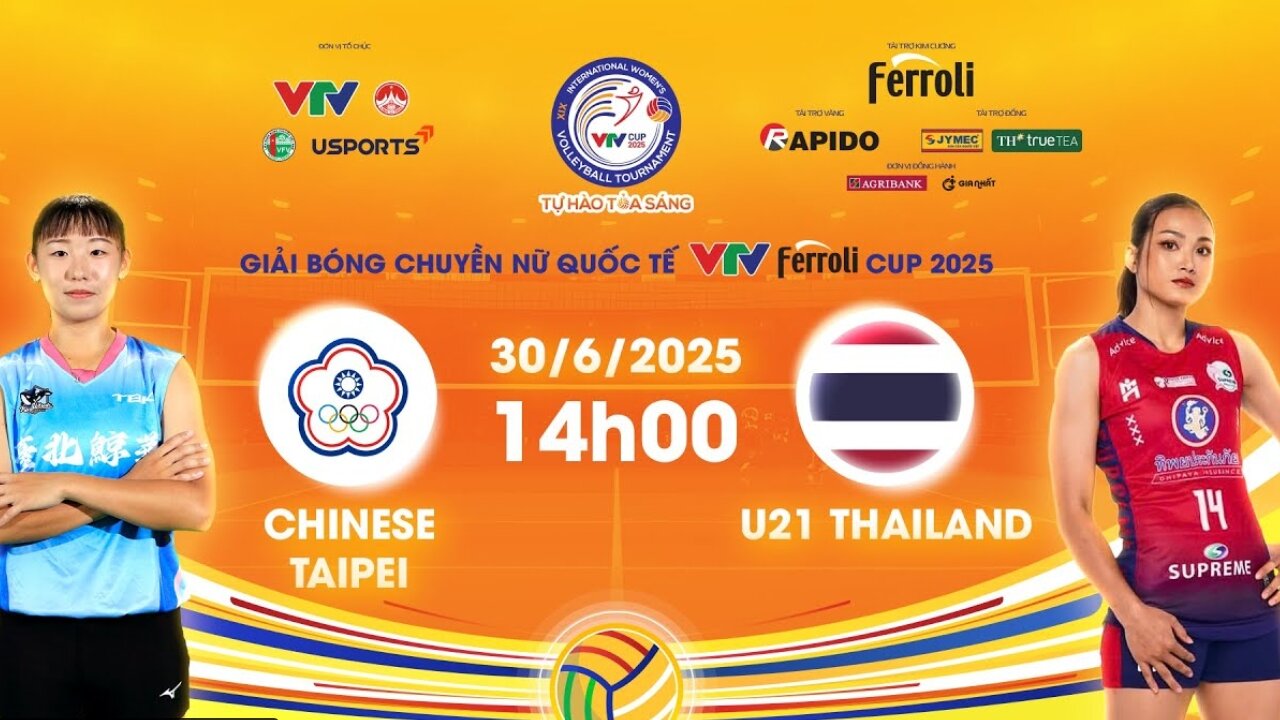 🔴 LIVE ถ่ายทอดสด! วอลเลย์บอลไทย U21 : วันที่ 30-06-2568
