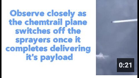 "Chemtrail Plane Turns Off Sprayers Upon Completion: A Close Observation"