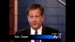August 18, 2001 - Opening of WRTV Weekend Newscast with Ken Owen