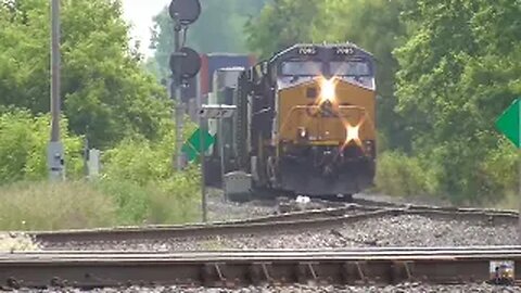 Chasing CSX Trains Through Beautiful Greenwich, Ohio