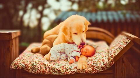 Adorable Dogs Protecting Babies Like Their Own Puppies | ❤️ Heartwarming Animal Moments