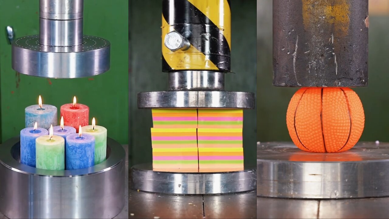#Hydraulic_press_vs_paper_ASMR😍🔥