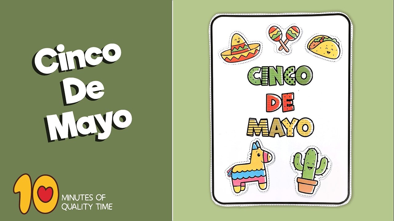 Cinco De Mayo Cut and Paste Activity Worksheet
