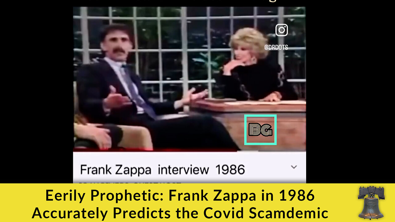 Eerily Prophetic: Frank Zappa in 1986 Accurately Predicts the Covid Scamdemic
