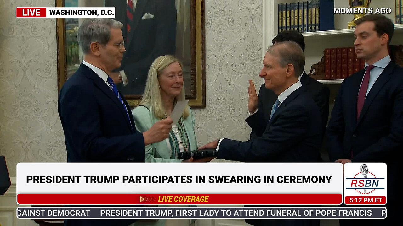 FULL SPEECH: Paul Atkins Swearing in as the Chairman of Securities and Exchange Commission - 4/22/25