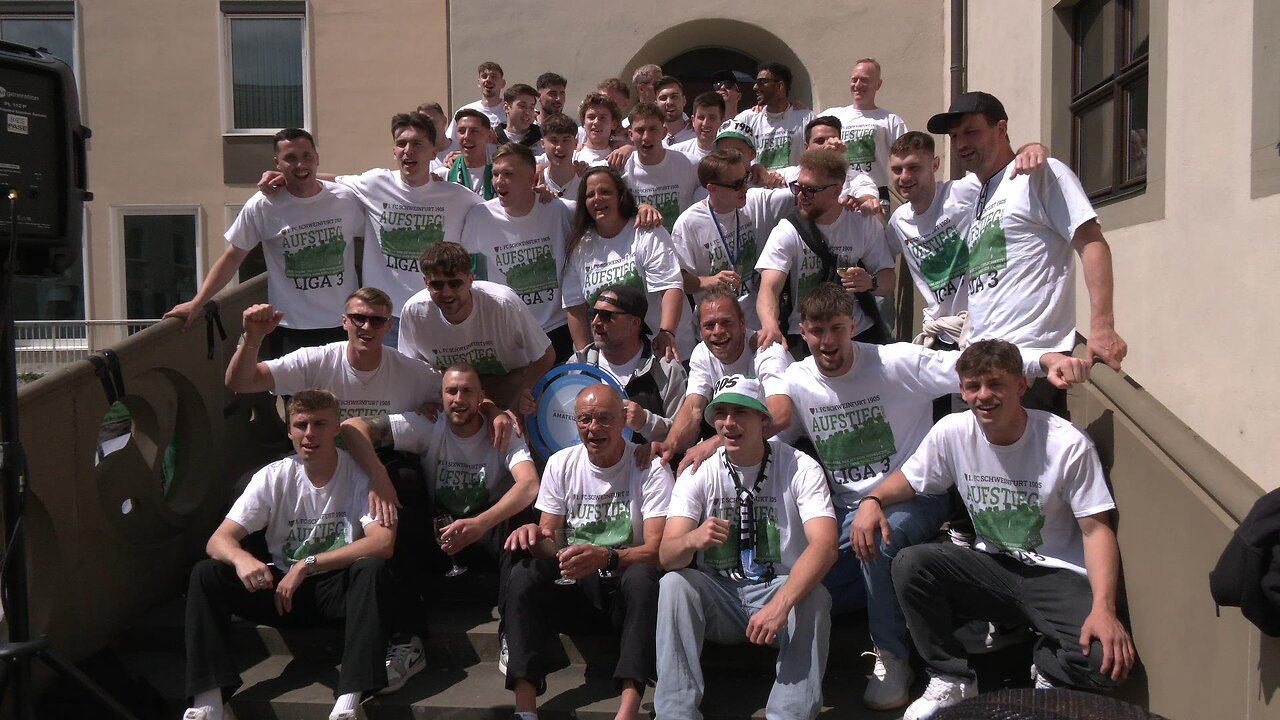 FC Schweinfurt 05 feiert den Aufstieg