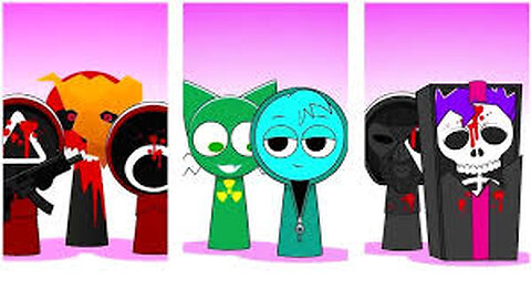 Sprunki OC Mroona and Wyrum Retake and Mili and GF Retake Phase 2 VS Phase 3 VS Phase 4 #squidgame