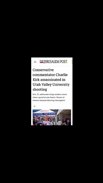 How was the Jerusalem Post the first media outlet to report on Charlie Kirk’s assassination?