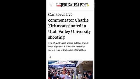 How was the Jerusalem Post the first media outlet to report on Charlie Kirk’s assassination?