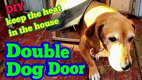 Double Dog Door - keep heat in